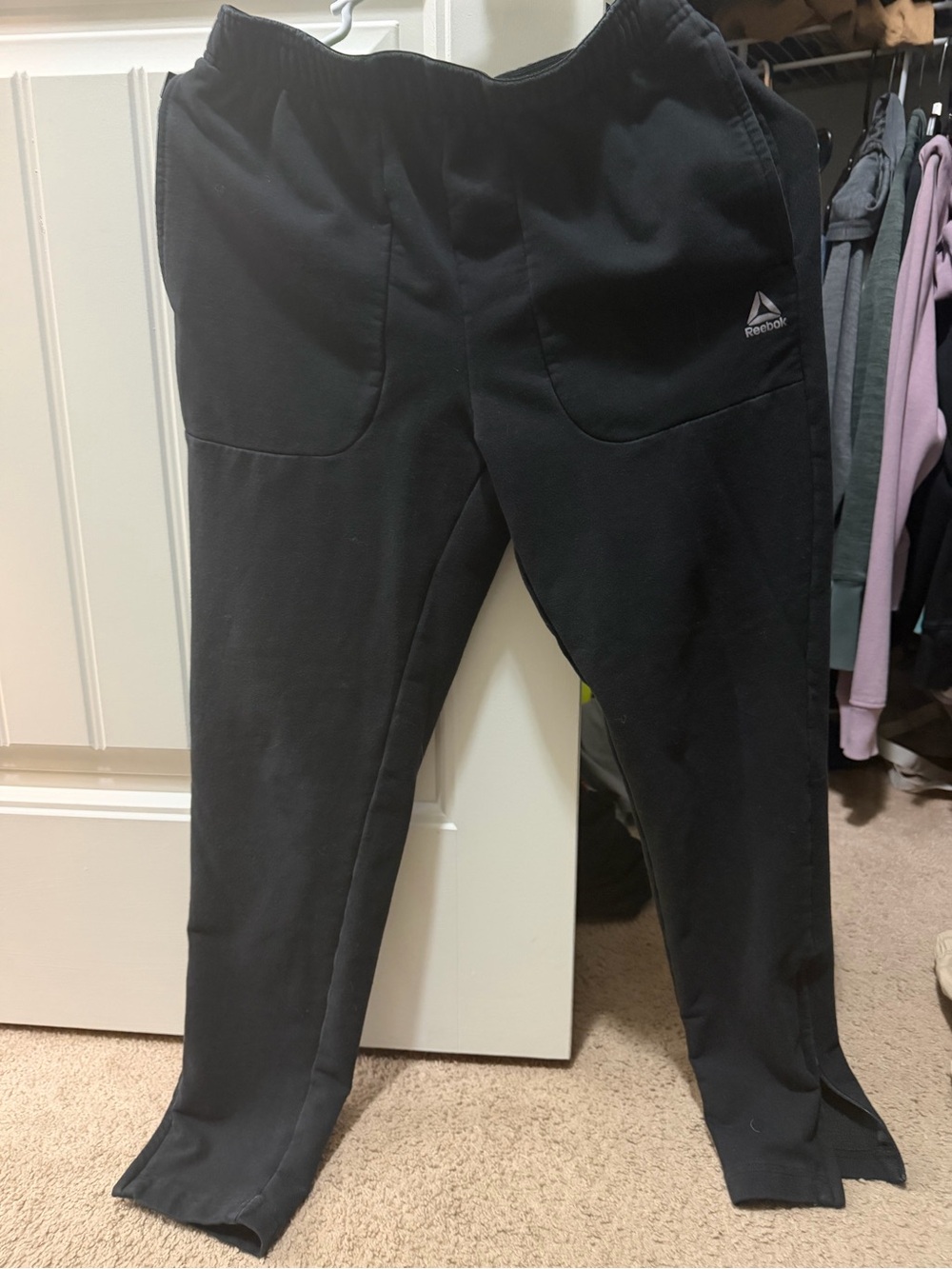 Reebok Boys  Black Athletic Pants
